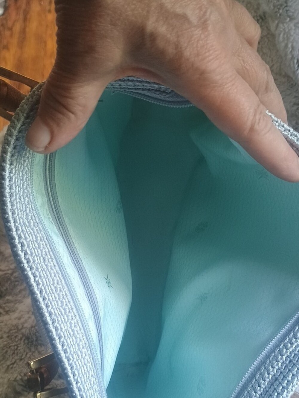 Sparkle Silver Woven Tote Bag - Picture 2 of 5